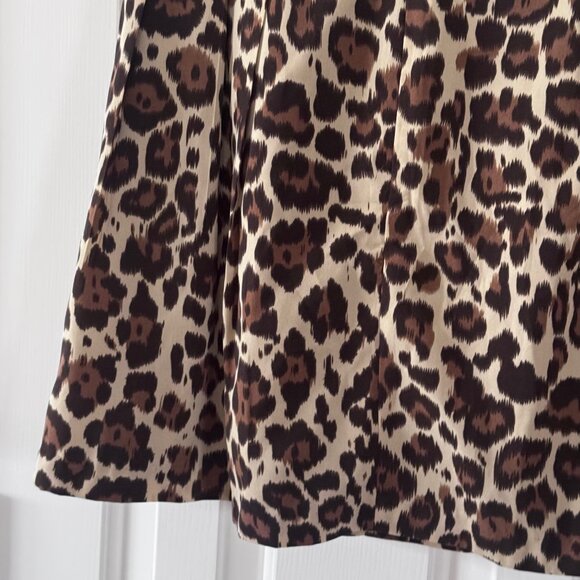 Banana Republic Brown Cheetah Print Skirt Size 0 - Picture 11 of 12